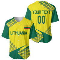 Custom Lithuania Volleyball Baseball Jersey Go Champion Sporty Style - Wonder Print Shop