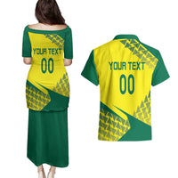 Custom Lithuania Volleyball Couples Matching Puletasi and Hawaiian Shirt Go Champion Sporty Style - Wonder Print Shop