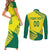 Custom Lithuania Volleyball Couples Matching Short Sleeve Bodycon Dress and Long Sleeve Button Shirt Go Champion Sporty Style - Wonder Print Shop