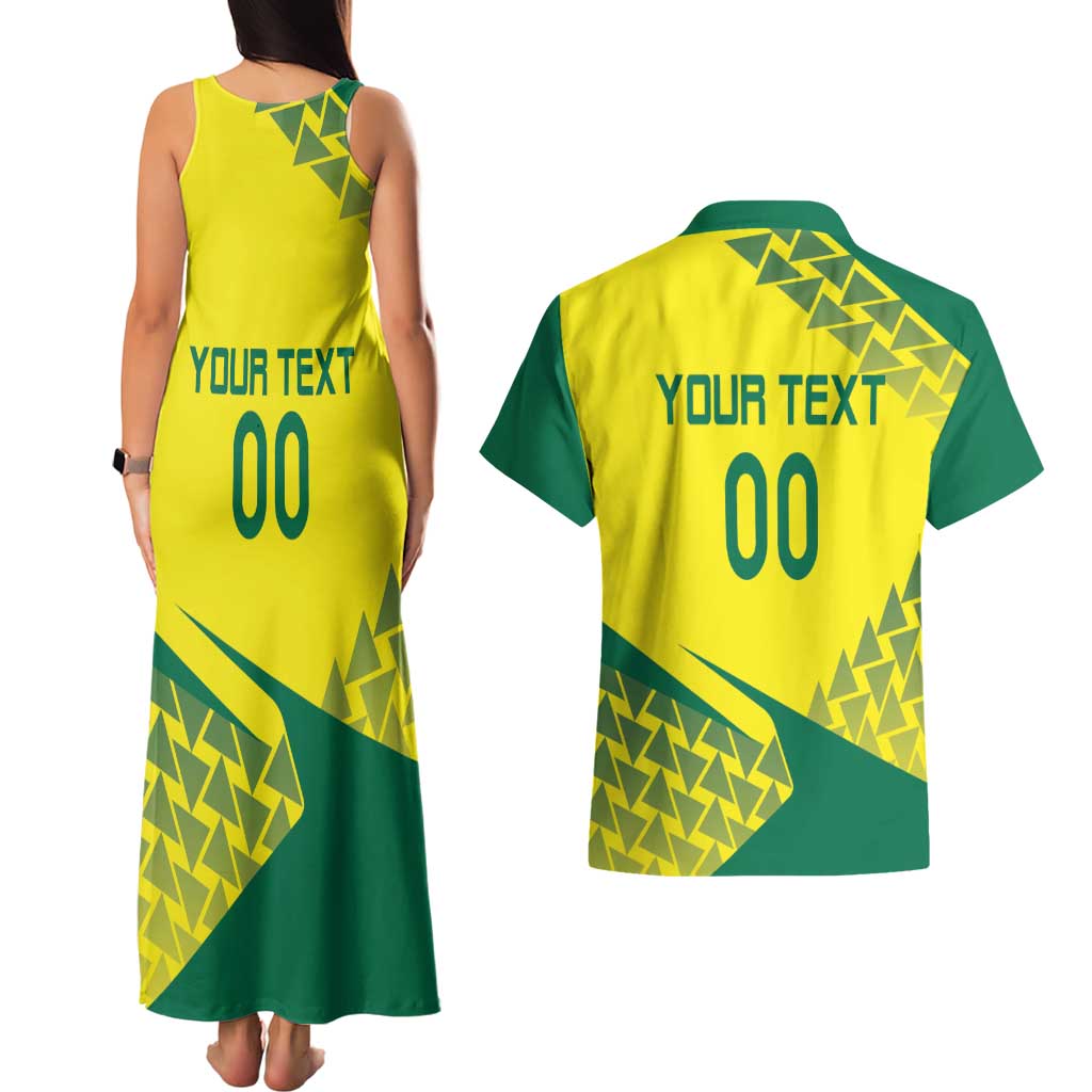Custom Lithuania Volleyball Couples Matching Tank Maxi Dress and Hawaiian Shirt Go Champion Sporty Style - Wonder Print Shop