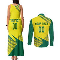 Custom Lithuania Volleyball Couples Matching Tank Maxi Dress and Long Sleeve Button Shirt Go Champion Sporty Style - Wonder Print Shop