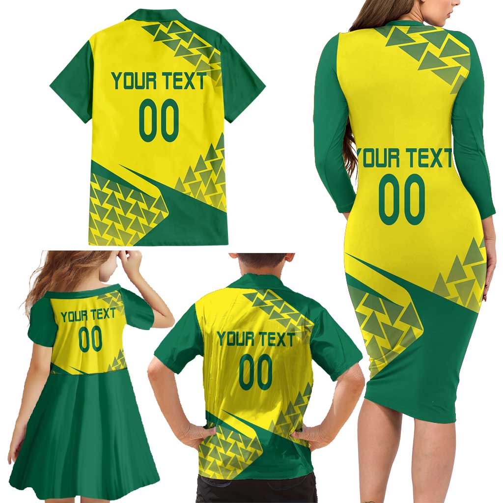 Custom Lithuania Volleyball Family Matching Long Sleeve Bodycon Dress and Hawaiian Shirt Go Champion Sporty Style - Wonder Print Shop