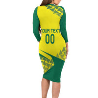Custom Lithuania Volleyball Family Matching Long Sleeve Bodycon Dress and Hawaiian Shirt Go Champion Sporty Style - Wonder Print Shop