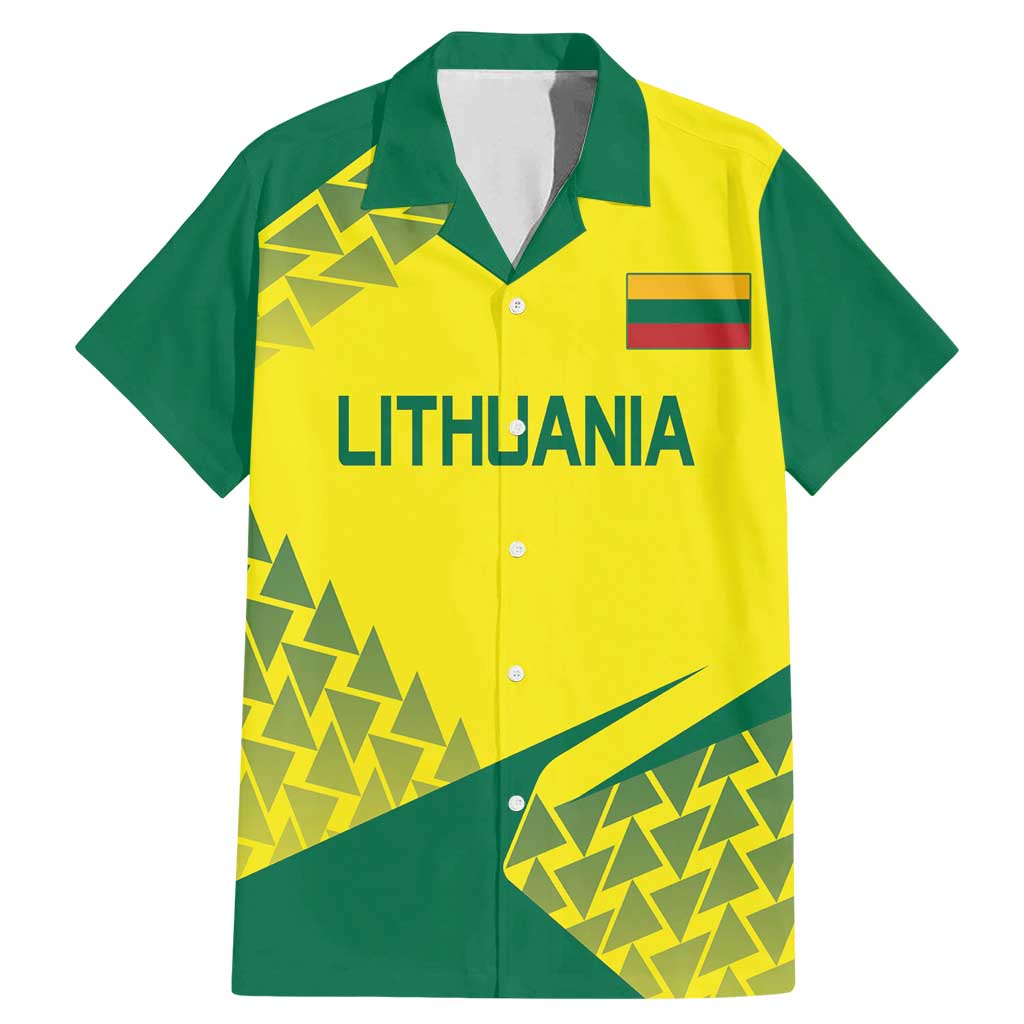 Custom Lithuania Volleyball Family Matching Mermaid Dress and Hawaiian Shirt Go Champion Sporty Style - Wonder Print Shop