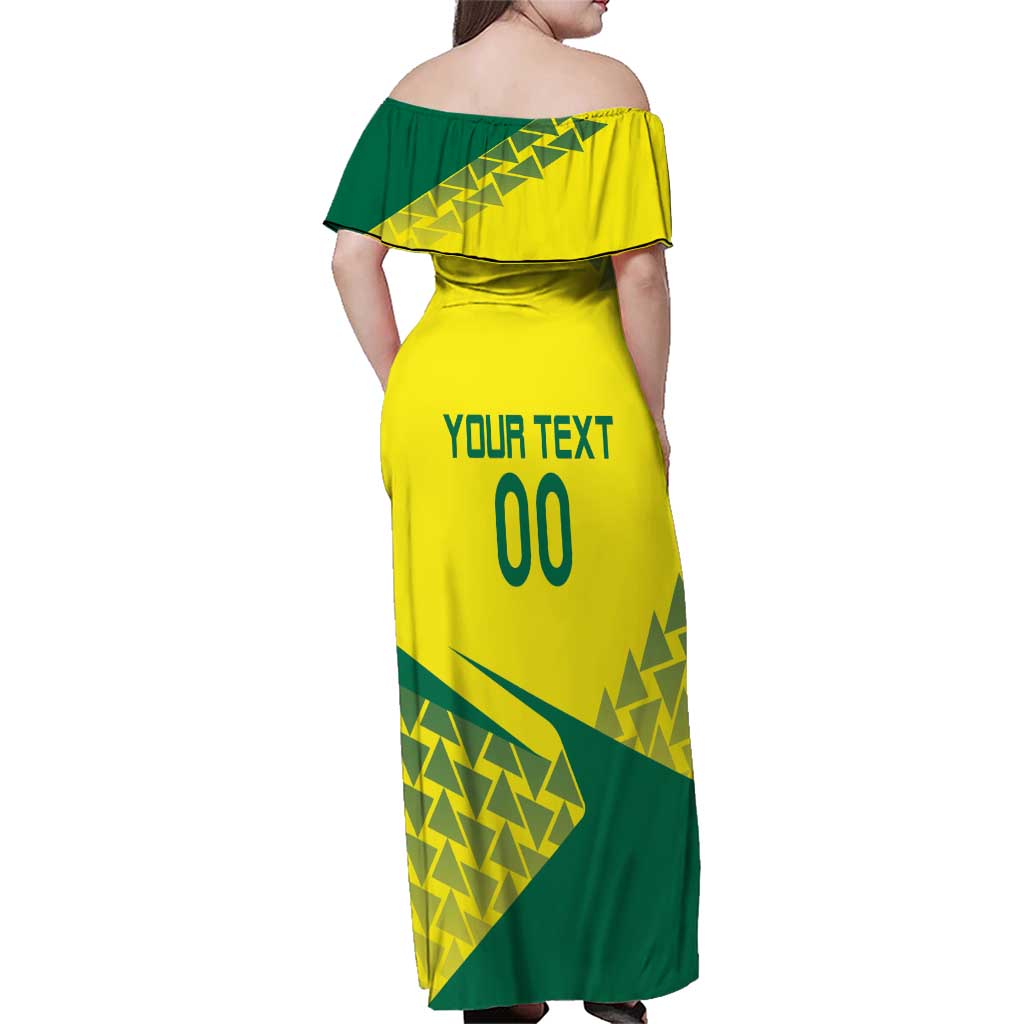 Custom Lithuania Volleyball Family Matching Off Shoulder Maxi Dress and Hawaiian Shirt Go Champion Sporty Style - Wonder Print Shop