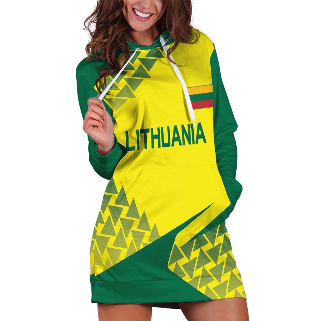 Custom Lithuania Volleyball Hoodie Dress Go Champion Sporty Style - Wonder Print Shop