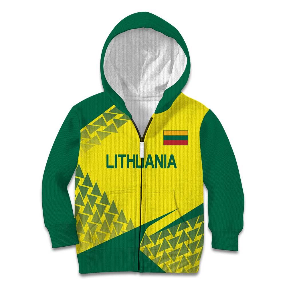 Custom Lithuania Volleyball Kid Hoodie Go Champion Sporty Style - Wonder Print Shop