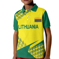 Custom Lithuania Volleyball Kid Polo Shirt Go Champion Sporty Style - Wonder Print Shop