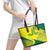 Custom Lithuania Volleyball Leather Tote Bag Go Champion Sporty Style - Wonder Print Shop