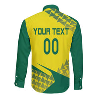 Custom Lithuania Volleyball Long Sleeve Button Shirt Go Champion Sporty Style - Wonder Print Shop