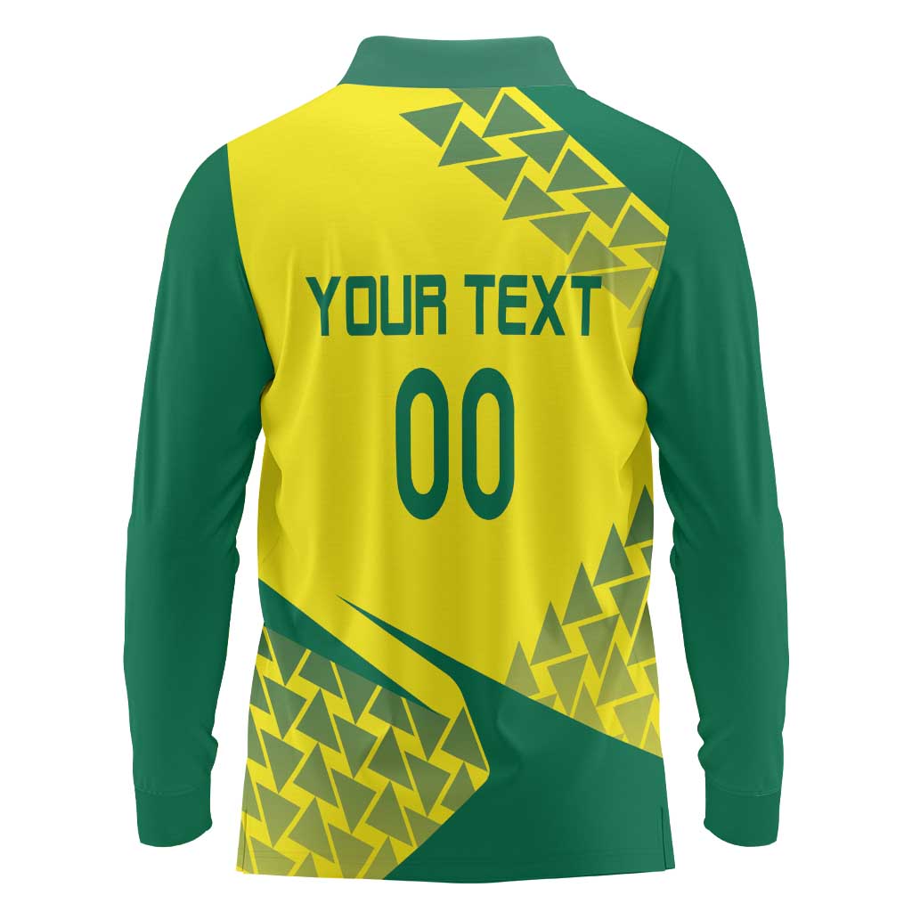 Custom Lithuania Volleyball Long Sleeve Polo Shirt Go Champion Sporty Style - Wonder Print Shop