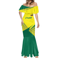 Custom Lithuania Volleyball Mermaid Dress Go Champion Sporty Style - Wonder Print Shop