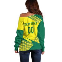 Custom Lithuania Volleyball Off Shoulder Sweater Go Champion Sporty Style - Wonder Print Shop