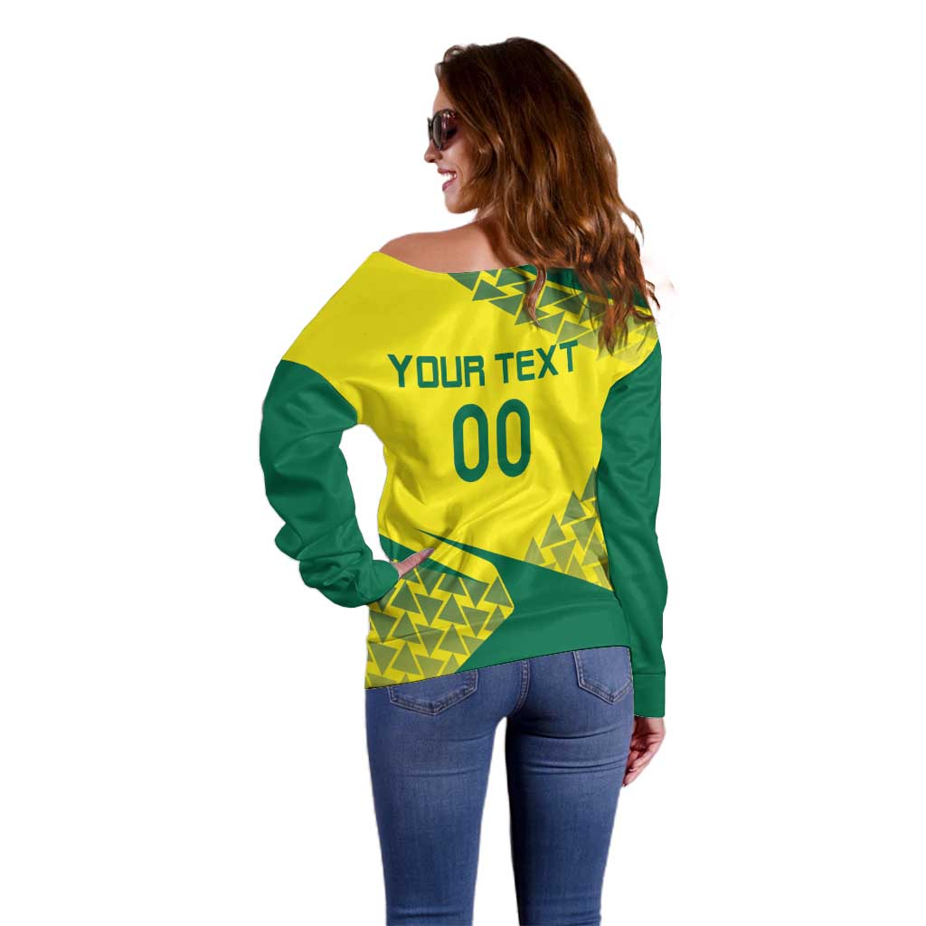 Custom Lithuania Volleyball Off Shoulder Sweater Go Champion Sporty Style - Wonder Print Shop