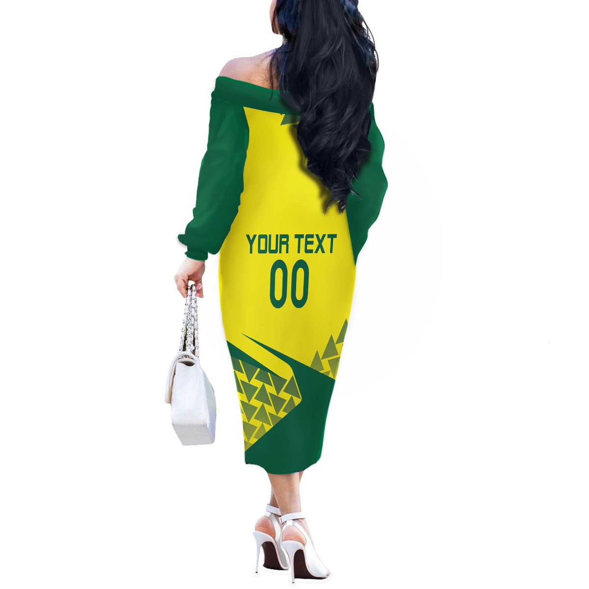 Custom Lithuania Volleyball Off The Shoulder Long Sleeve Dress Go Champion Sporty Style - Wonder Print Shop