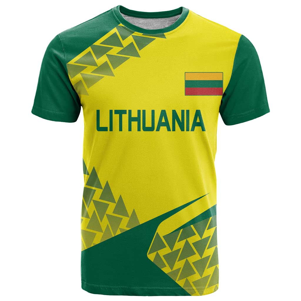 Custom Lithuania Volleyball T Shirt Go Champion Sporty Style - Wonder Print Shop