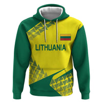 Custom Lithuania Volleyball Zip Hoodie Go Champion Sporty Style - Wonder Print Shop