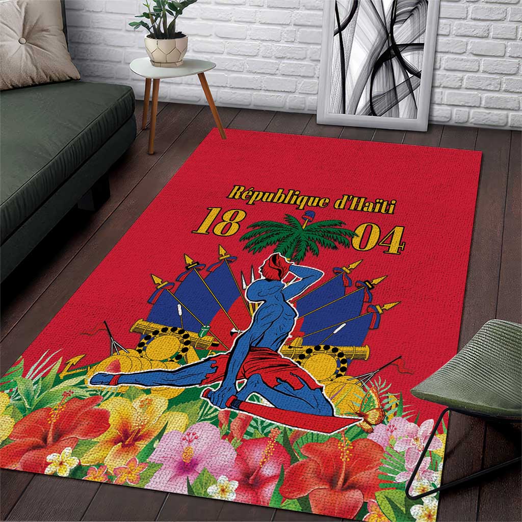 Haiti Independence Day Area Rug Le Marron Inconnu Unity Makes Strength - Wonder Print Shop