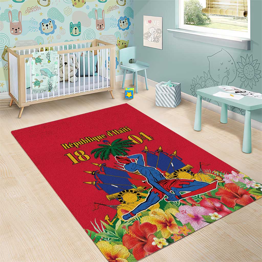 Haiti Independence Day Area Rug Le Marron Inconnu Unity Makes Strength - Wonder Print Shop