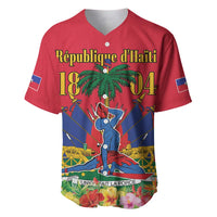 Haiti Independence Day Baseball Jersey Le Marron Inconnu Unity Makes Strength - Wonder Print Shop