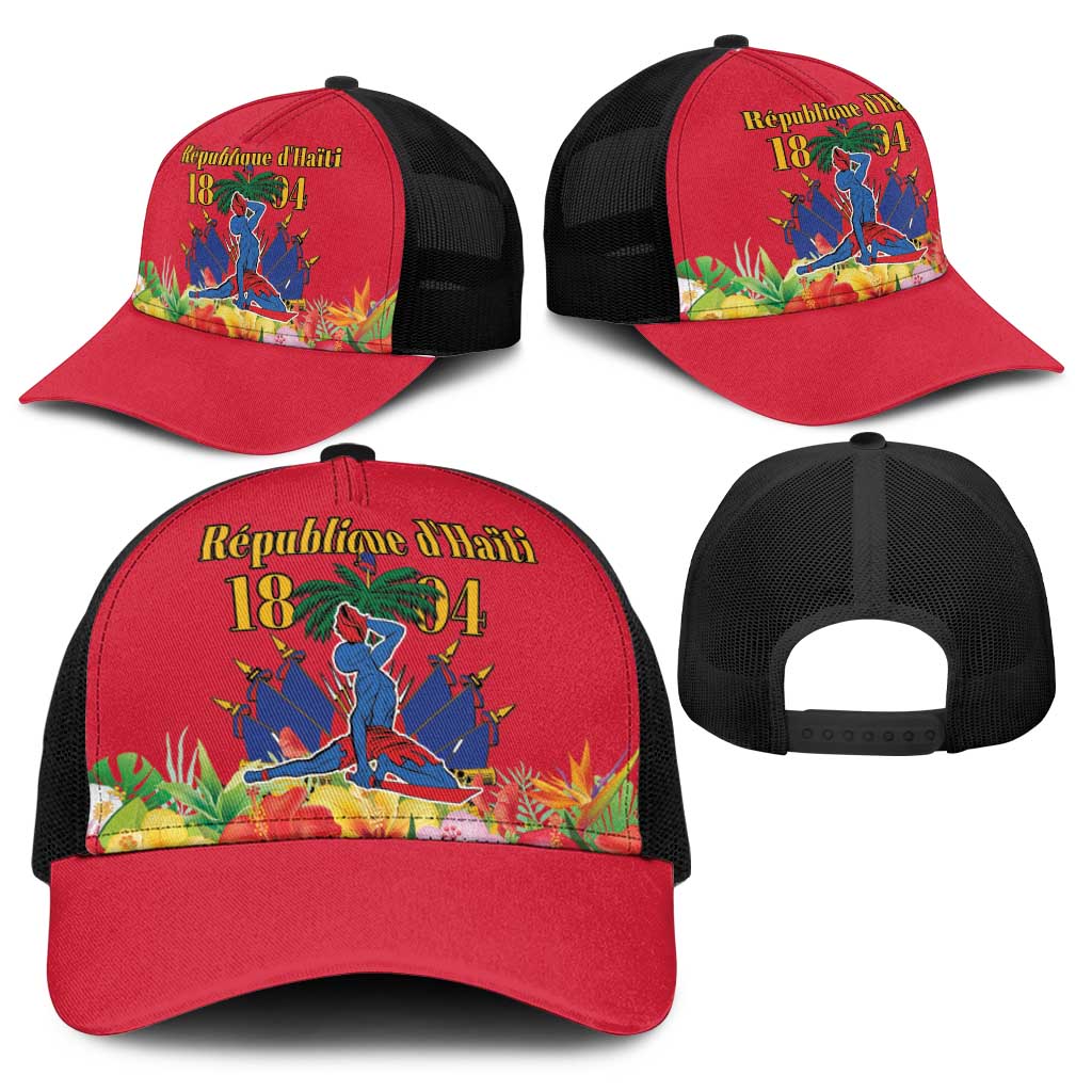 Haiti Independence Day Baseball Net Cap Le Marron Inconnu Unity Makes Strength - Wonder Print Shop