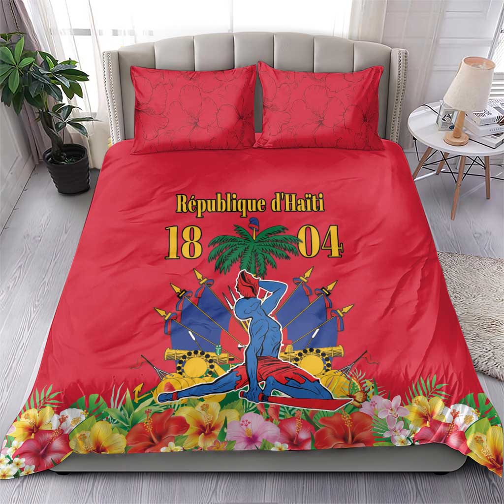 Haiti Independence Day Bedding Set Le Marron Inconnu Unity Makes Strength - Wonder Print Shop