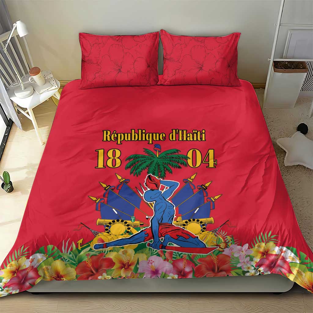 Haiti Independence Day Bedding Set Le Marron Inconnu Unity Makes Strength - Wonder Print Shop