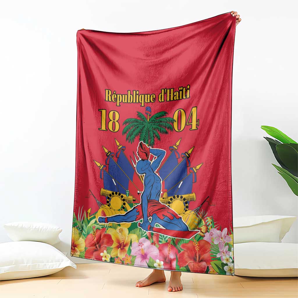 Haiti Independence Day Blanket Le Marron Inconnu Unity Makes Strength