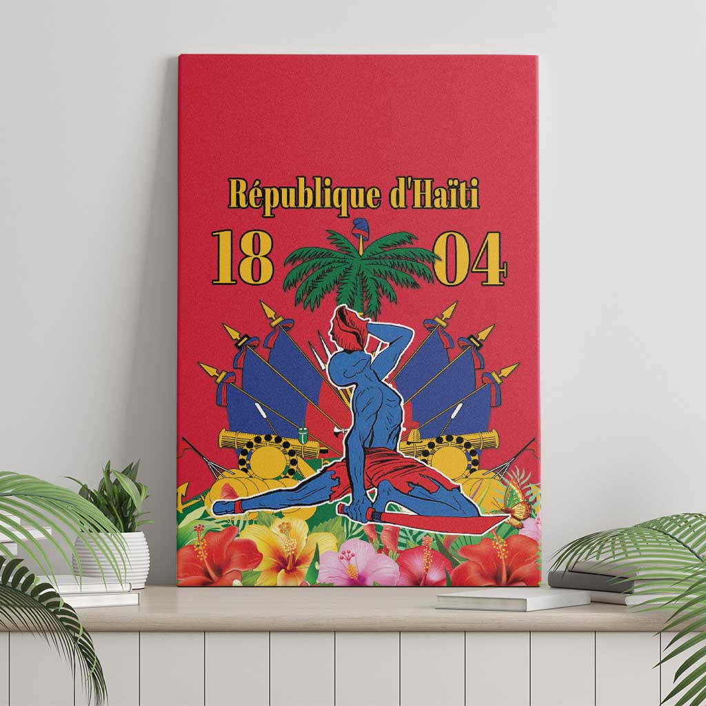 Haiti Independence Day Canvas Wall Art Le Marron Inconnu Unity Makes Strength - Wonder Print Shop