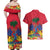 Haiti Independence Day Couples Matching Off Shoulder Maxi Dress and Hawaiian Shirt Le Marron Inconnu Unity Makes Strength - Wonder Print Shop