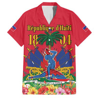 Haiti Independence Day Family Matching Long Sleeve Bodycon Dress and Hawaiian Shirt Le Marron Inconnu Unity Makes Strength - Wonder Print Shop