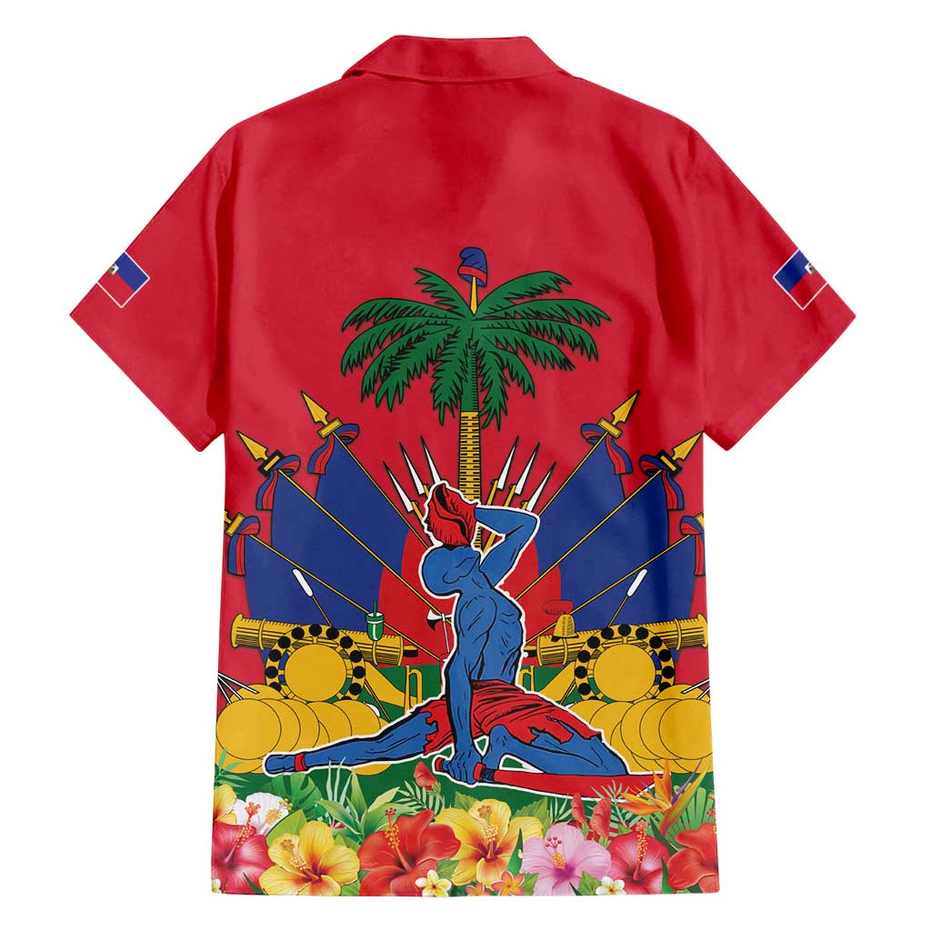 Haiti Independence Day Family Matching Long Sleeve Bodycon Dress and Hawaiian Shirt Le Marron Inconnu Unity Makes Strength - Wonder Print Shop