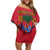 Haiti Independence Day Family Matching Off Shoulder Short Dress and Hawaiian Shirt Le Marron Inconnu Unity Makes Strength - Wonder Print Shop