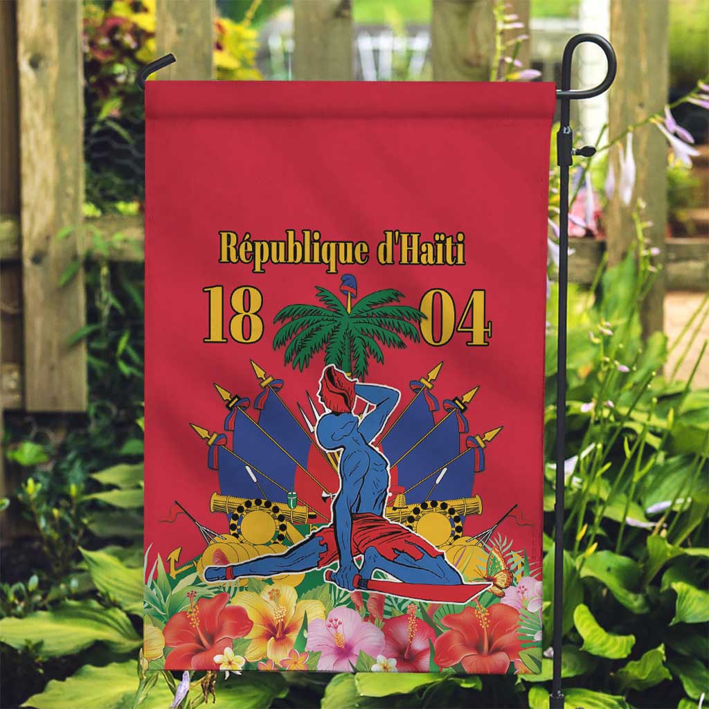 Haiti Independence Day Garden Flag Le Marron Inconnu Unity Makes Strength - Wonder Print Shop