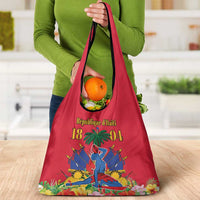 Haiti Independence Day Grocery Bag Le Marron Inconnu Unity Makes Strength