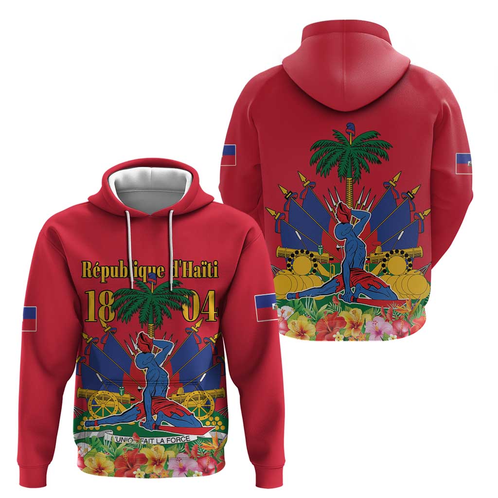 Haiti Independence Day Hoodie Le Marron Inconnu Unity Makes Strength - Wonder Print Shop