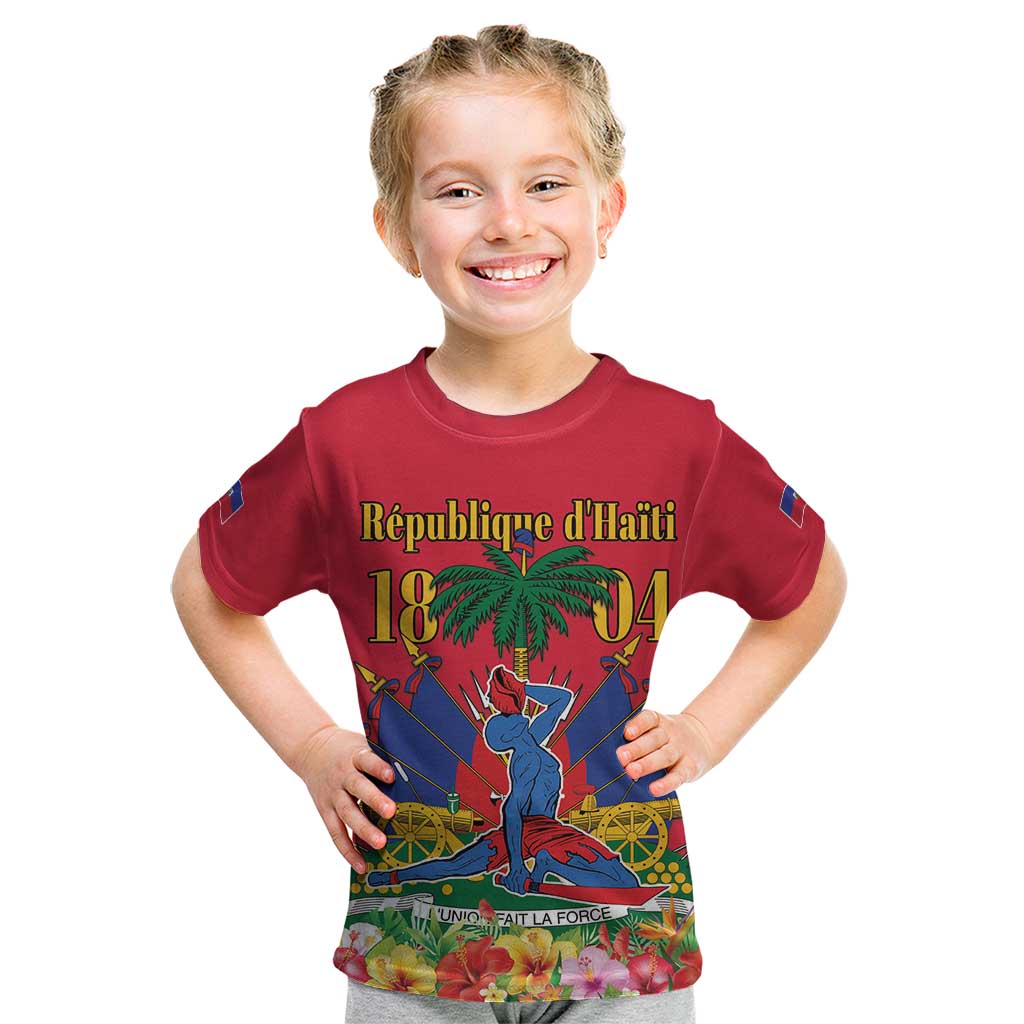 Haiti Independence Day Kid T Shirt Le Marron Inconnu Unity Makes Strength - Wonder Print Shop