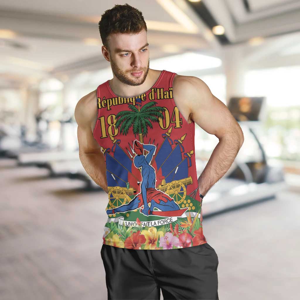 Haiti Independence Day Men Tank Top Le Marron Inconnu Unity Makes Strength - Wonder Print Shop