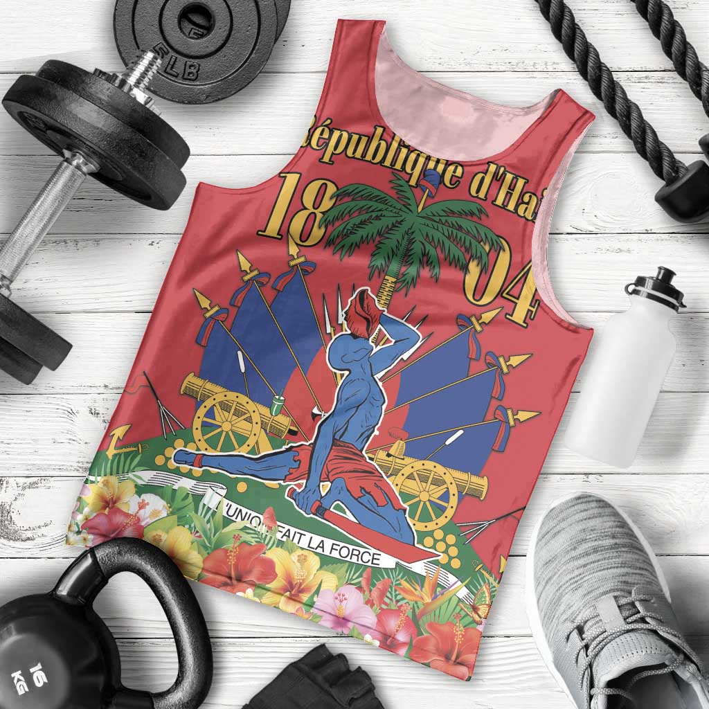 Haiti Independence Day Men Tank Top Le Marron Inconnu Unity Makes Strength - Wonder Print Shop