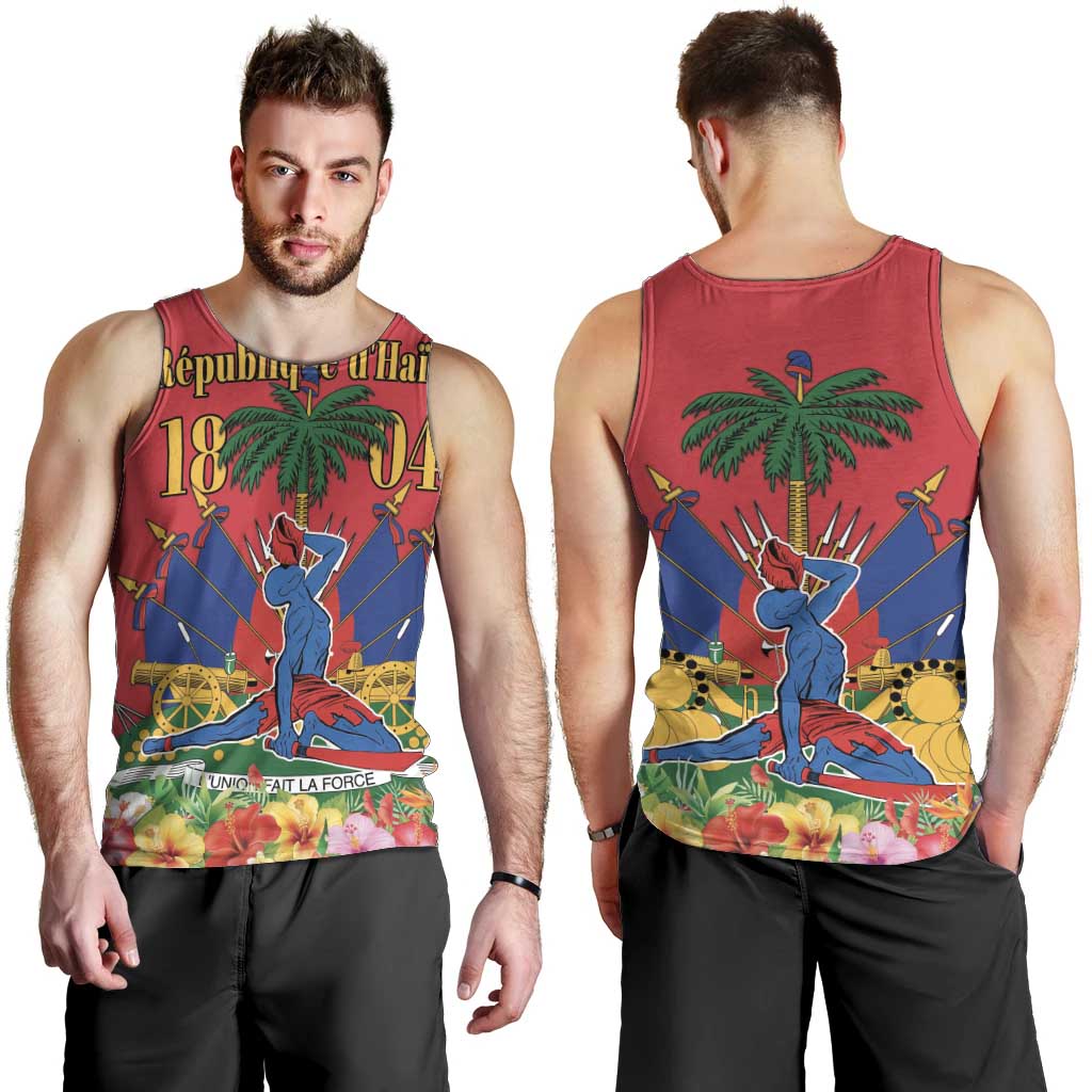 Haiti Independence Day Men Tank Top Le Marron Inconnu Unity Makes Strength - Wonder Print Shop
