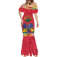 Haiti Independence Day Mermaid Dress Le Marron Inconnu Unity Makes Strength - Wonder Print Shop