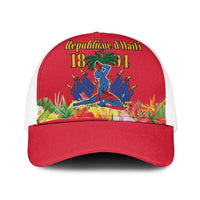 Haiti Independence Day Mesh Trucker Cap Le Marron Inconnu Unity Makes Strength - Wonder Print Shop
