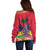 Haiti Independence Day Off Shoulder Sweater Le Marron Inconnu Unity Makes Strength - Wonder Print Shop