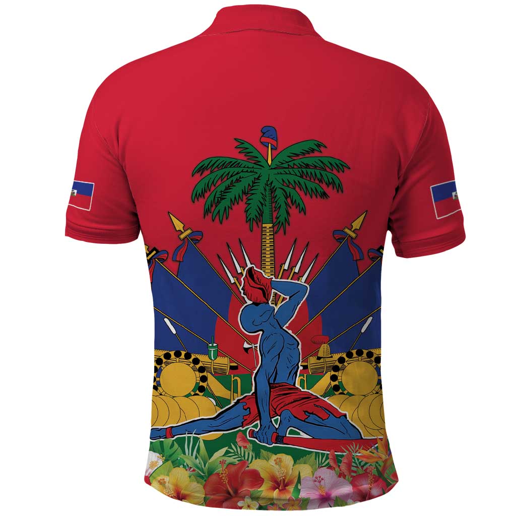 Haiti Independence Day Polo Shirt Le Marron Inconnu Unity Makes Strength - Wonder Print Shop