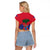 Haiti Independence Day Raglan Cropped T Shirt Le Marron Inconnu Unity Makes Strength - Wonder Print Shop