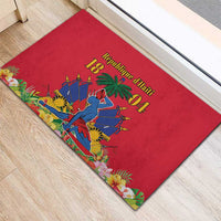 Haiti Independence Day Rubber Doormat Le Marron Inconnu Unity Makes Strength - Wonder Print Shop
