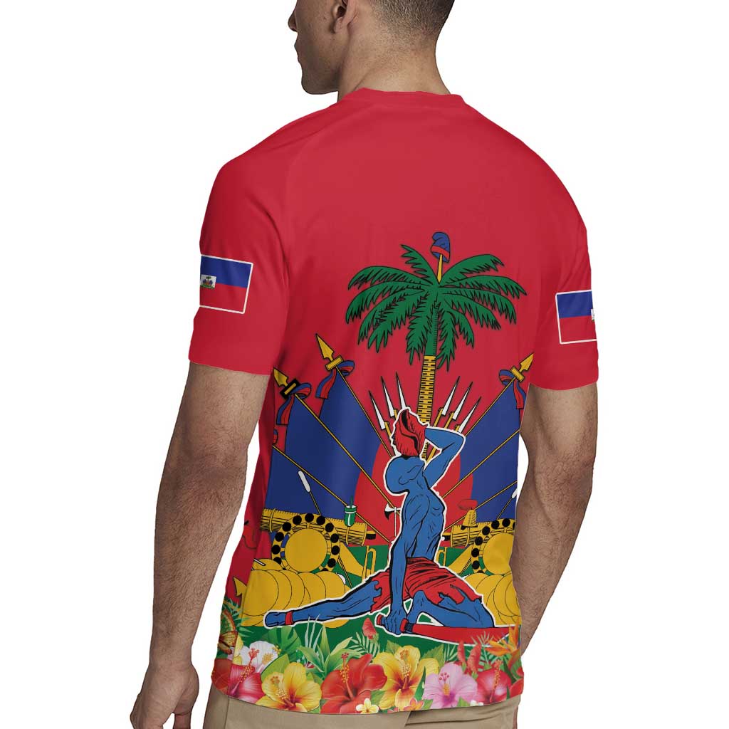Haiti Independence Day Rugby Jersey Le Marron Inconnu Unity Makes Strength - Wonder Print Shop