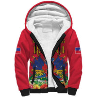 Haiti Independence Day Sherpa Hoodie Le Marron Inconnu Unity Makes Strength - Wonder Print Shop