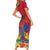 Haiti Independence Day Short Sleeve Bodycon Dress Le Marron Inconnu Unity Makes Strength - Wonder Print Shop