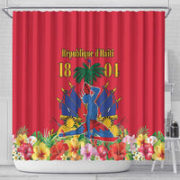 Haiti Independence Day Shower Curtain Le Marron Inconnu Unity Makes Strength